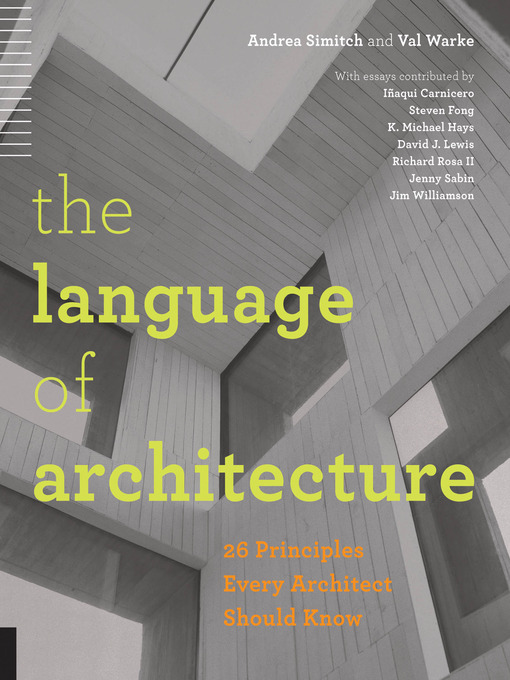Title details for The Language of Architecture by Andrea Simitch - Available